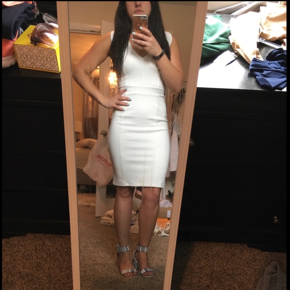 NWOT FRENCH CONNECTION PerfectlyWhite Midi Dress